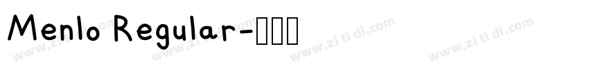 Menlo Regular字体转换